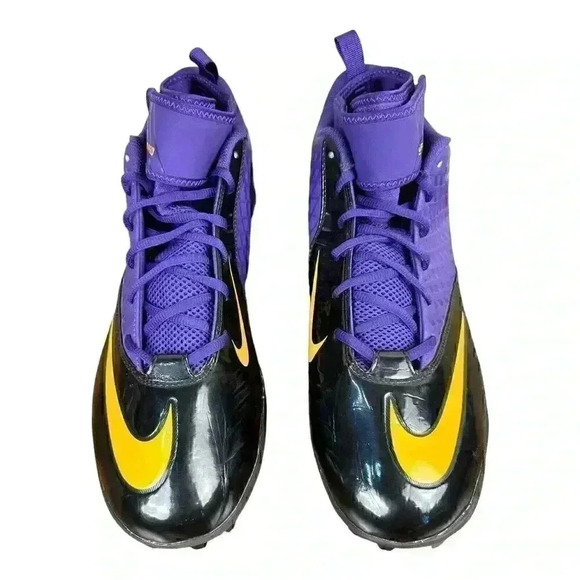Nike Lunarlon Superbad Pro TD Football Cleats Rare Purple 534994-518 Size 14 - Picture 5 of 13
